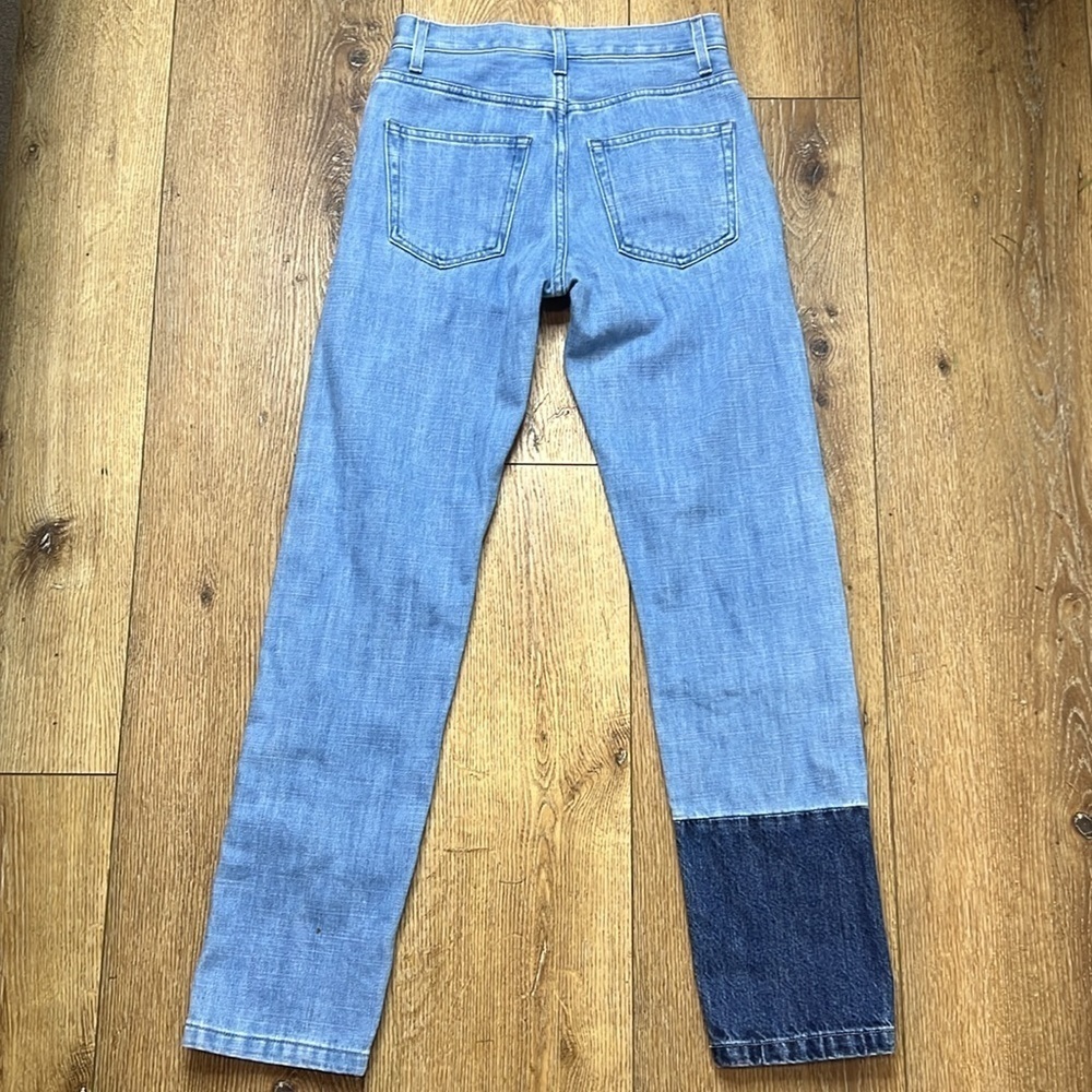 Helmut Lang Pieced Denim Patchwork Straight Jeans… - image 5